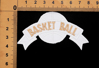 Термоаппликация "Basketball" белый