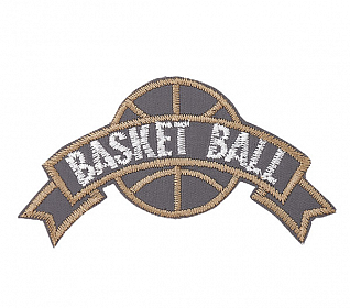 Термоаппликация "Basketball" серый